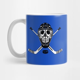 Hockey Goalie Skull and Sticks Mug